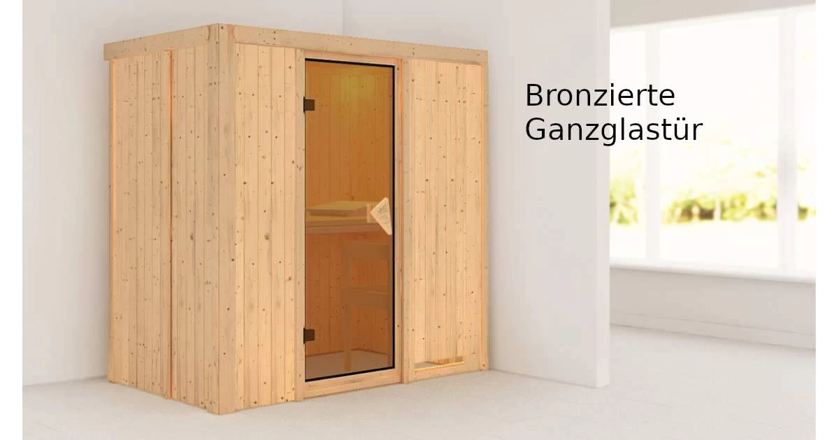 Karibu Sauna Variado + 9kW Saunaofen Mit Integrierter Steuerung – Bild 9