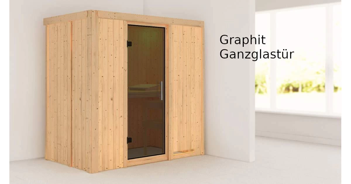 Karibu Sauna Variado + 9kW Saunaofen Mit Integrierter Steuerung – Bild 7