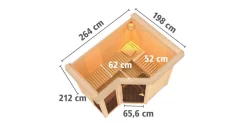 Karibu Sauna Amara Mit Dachkranz Ohne Ofen