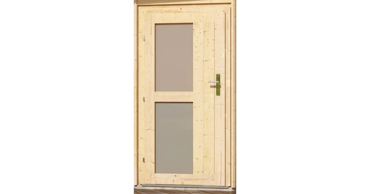 Karibu Sauna Mikka Naturbelassen + 9 KW BIO-Kombiofen Mit Ext. Steuerung Easy – Bild 9