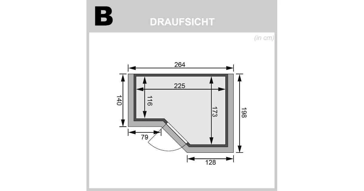 Karibu Sauna Sahib 2 Mit Dachkranz Ohne Ofen – Bild 4