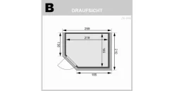 Karibu Sauna Tanami Mit Dachkranz + 9kW Saunaofen Mit Integr. Steuerung