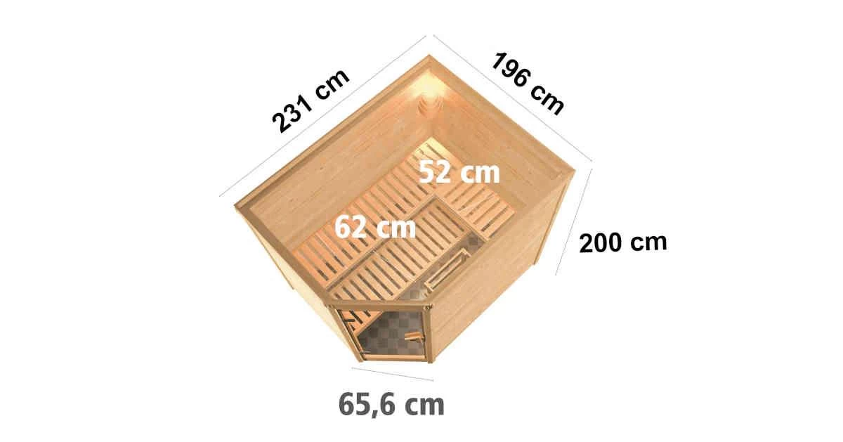 Karibu Sauna Tanami Ohne Ofen – Bild 3