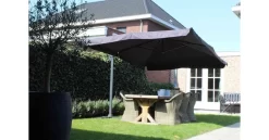 Curacao Sonnenschirm Anthrazit 3x4 M