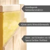 Karibu Sauna Fiona 2 Ohne Dachkranz + 9kW Saunaofen Mit Integrierter Steuerung