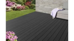 WPC Terrassendiele 20x120x3000 Mm Hohlkammer Anthrazit