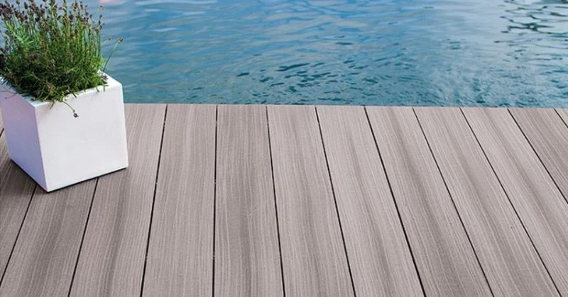 WPC Terrassendiele XXL Signum 16 X 193mm Grau Multicolor Vollprofil – Bild 3